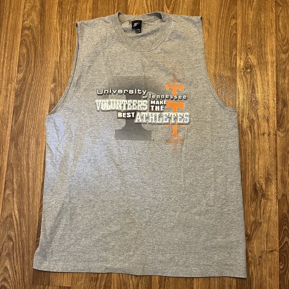 Tennessee Volunteers Starter Tank Top Men XL Gray Rocky Top Big GBO Sleeveless‎